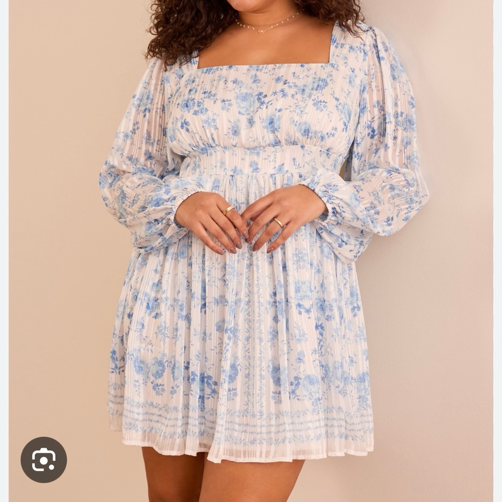 NEW Arula Blue Floral Dress Plus Size X / 0X Available NWT